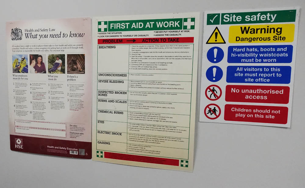 Safety first - the land of hard hats and steel toecaps