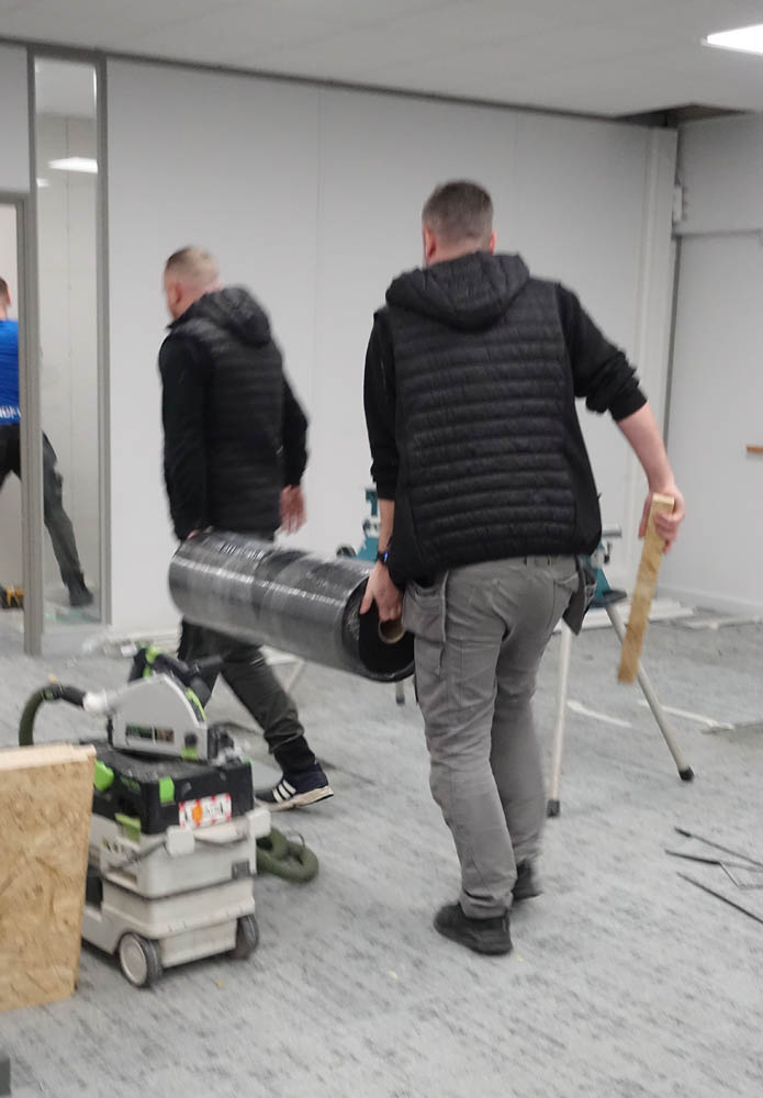 Here comes the floor c/o JG Flooring