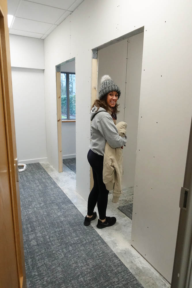 Emma trying the aperture... 'One day, I want to be a door'