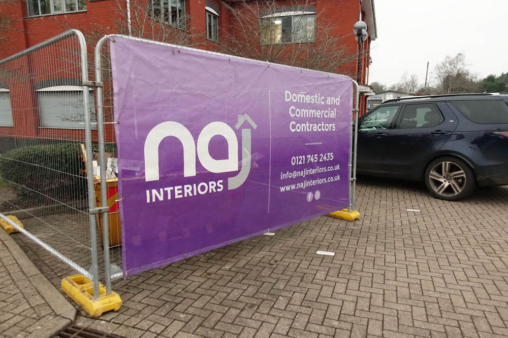 It must be official - the main contractor's sign is up!