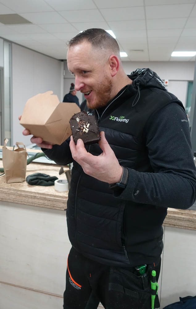 What a lovely brownie - Kev assures us it's 100% protein