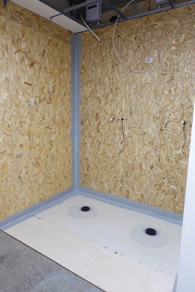 Don't worry, we will be installing frosted glass shower divides