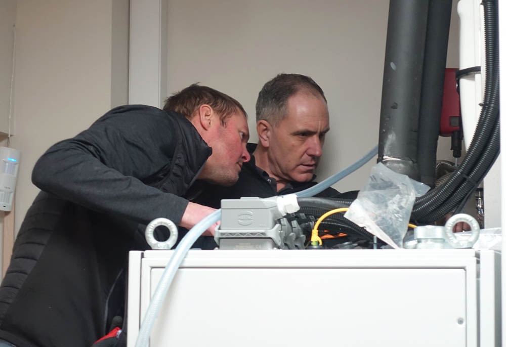 Dirk and Lloyd from RP-X concentrating very hard indeed