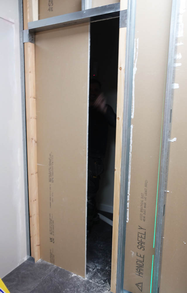 Brad appears to have built himself a prison - 'Can someone pass me a saw?... Hello!... Hello!'