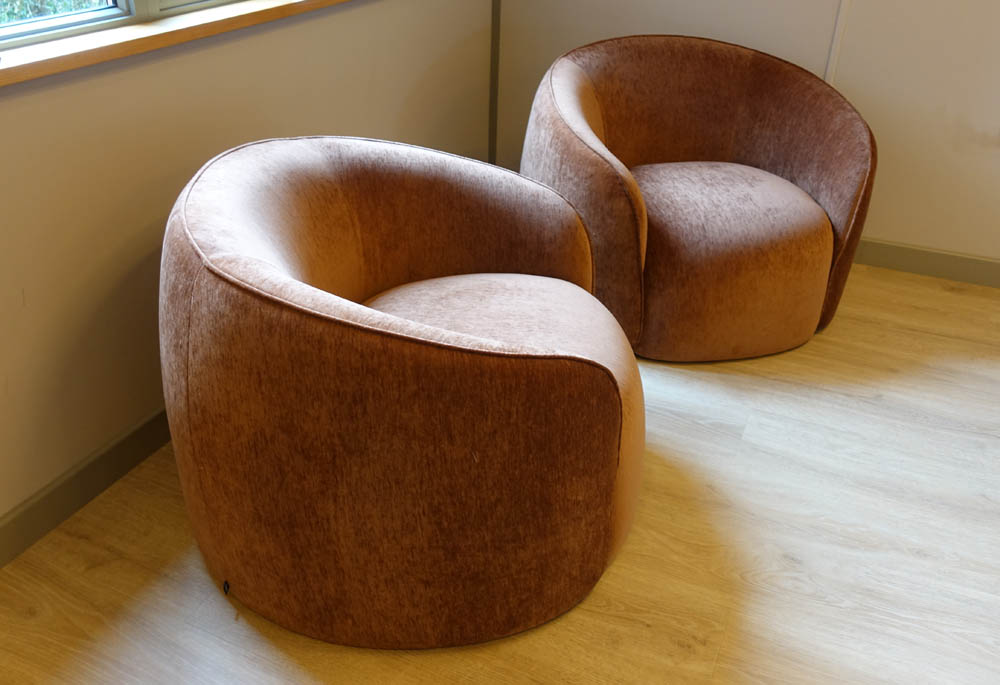 In my opinion, these are the most comfortable chairs ever. Once you are in, you will never want to get out