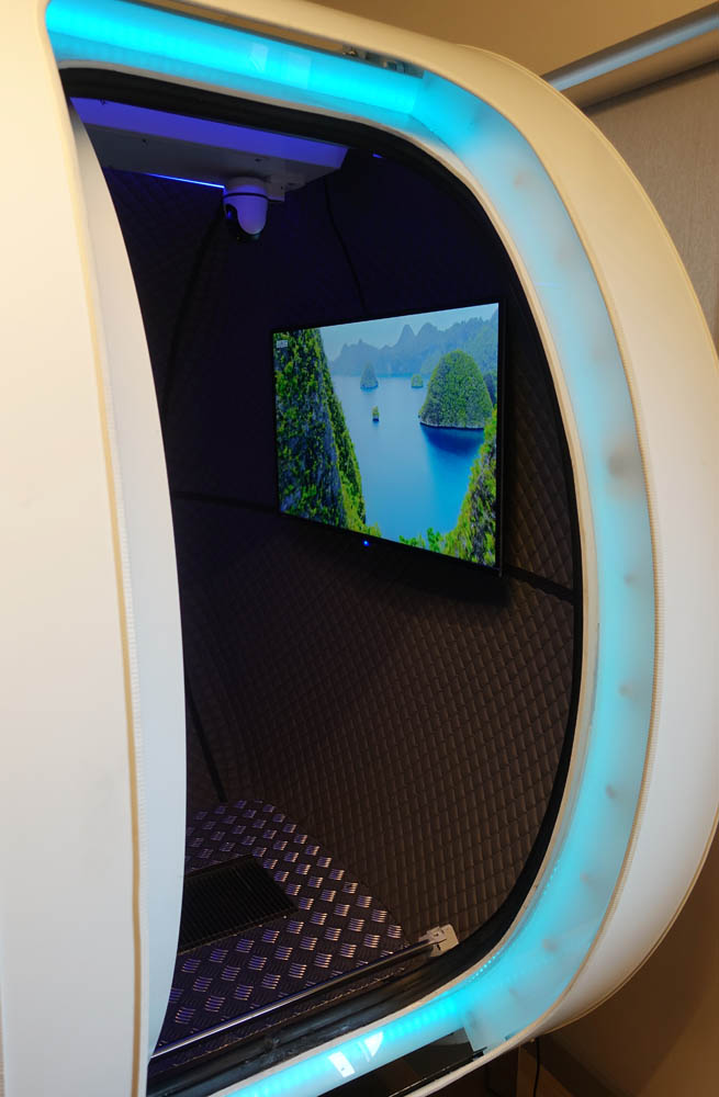 The huge TV screen within - Netflix, iPlayer etc.