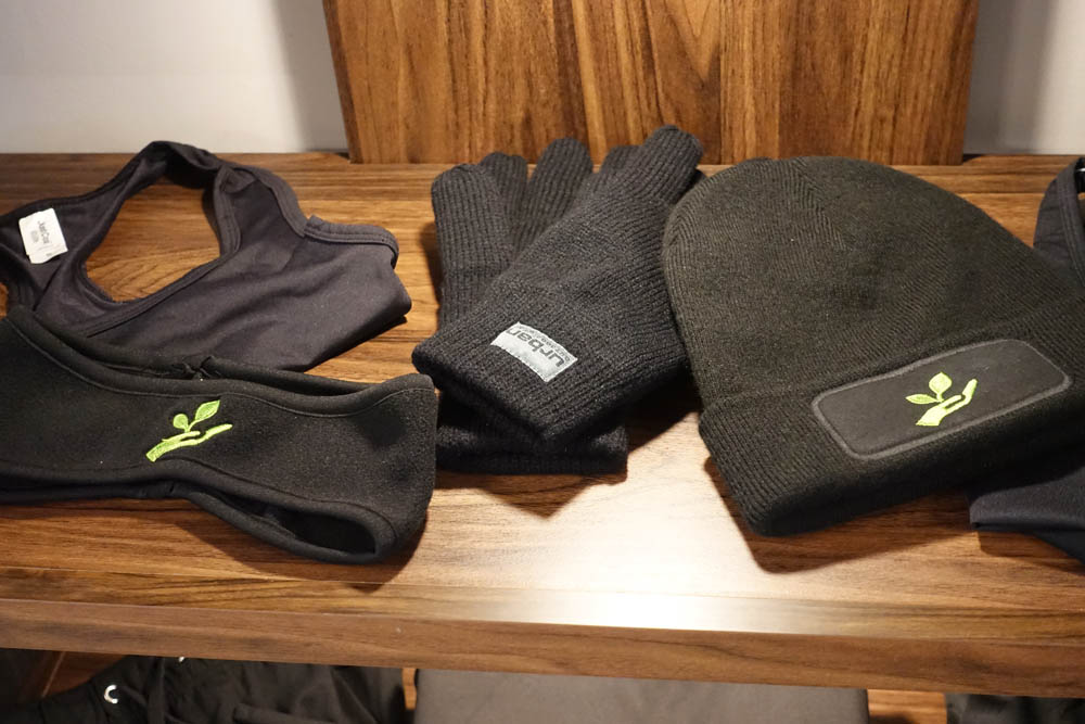 Headbands, bags and beanie hats