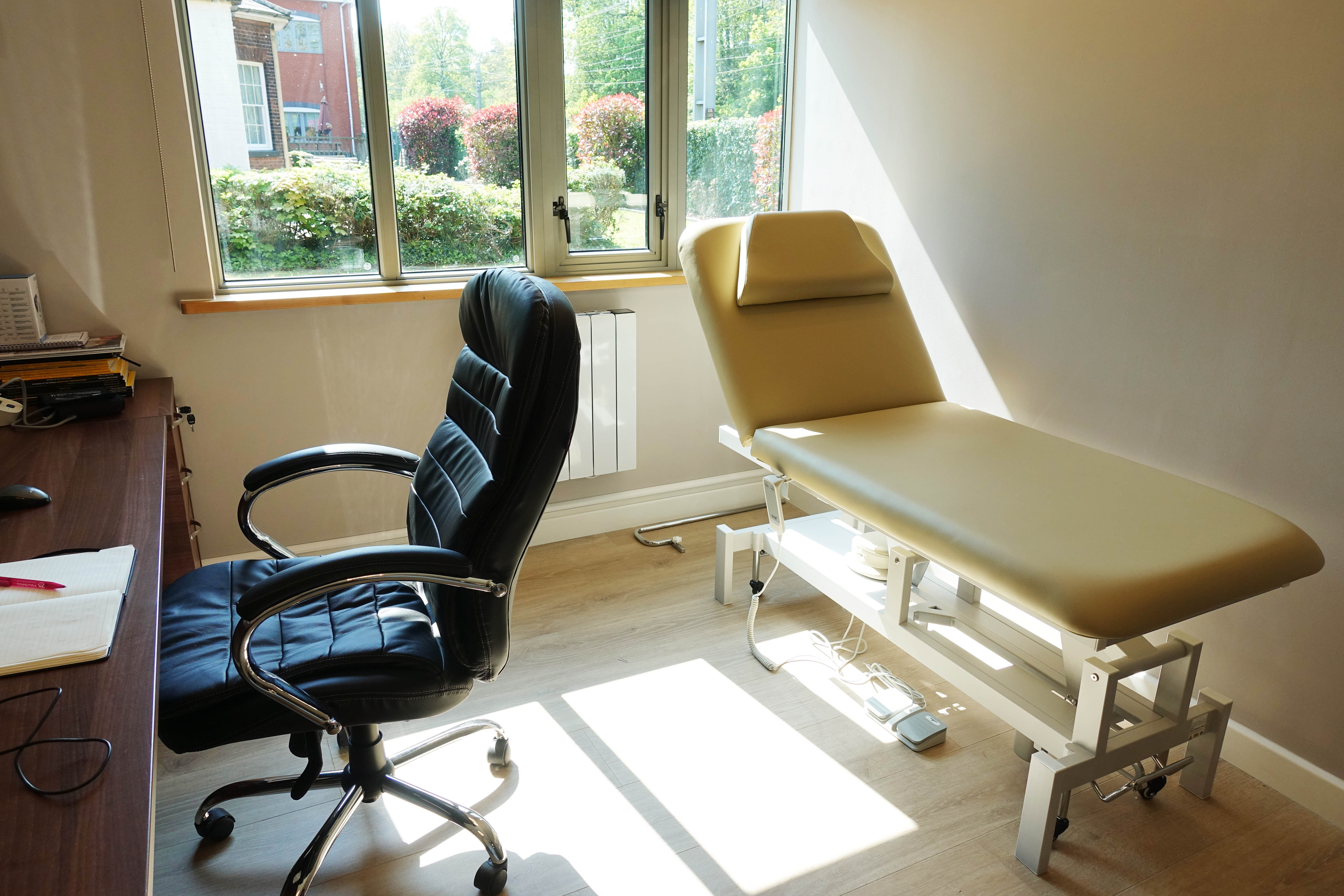 The consultation room takes shape