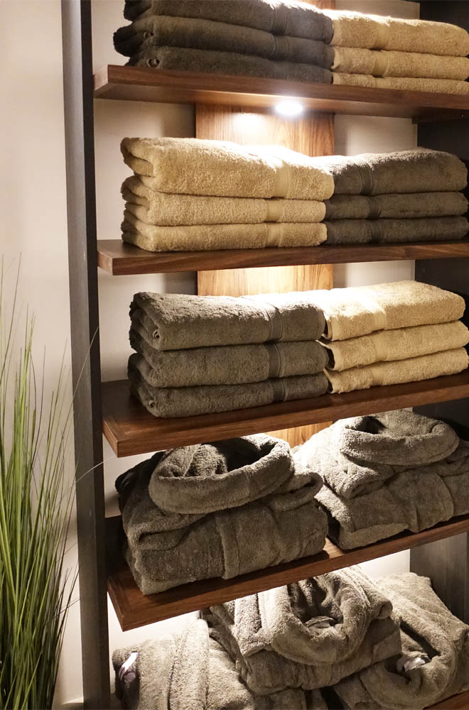 Towels and robes