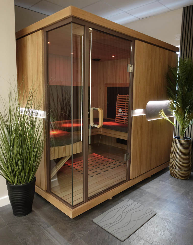 Our fabulous five-person Sunlighen mPulse Empower smart infrared sauna
